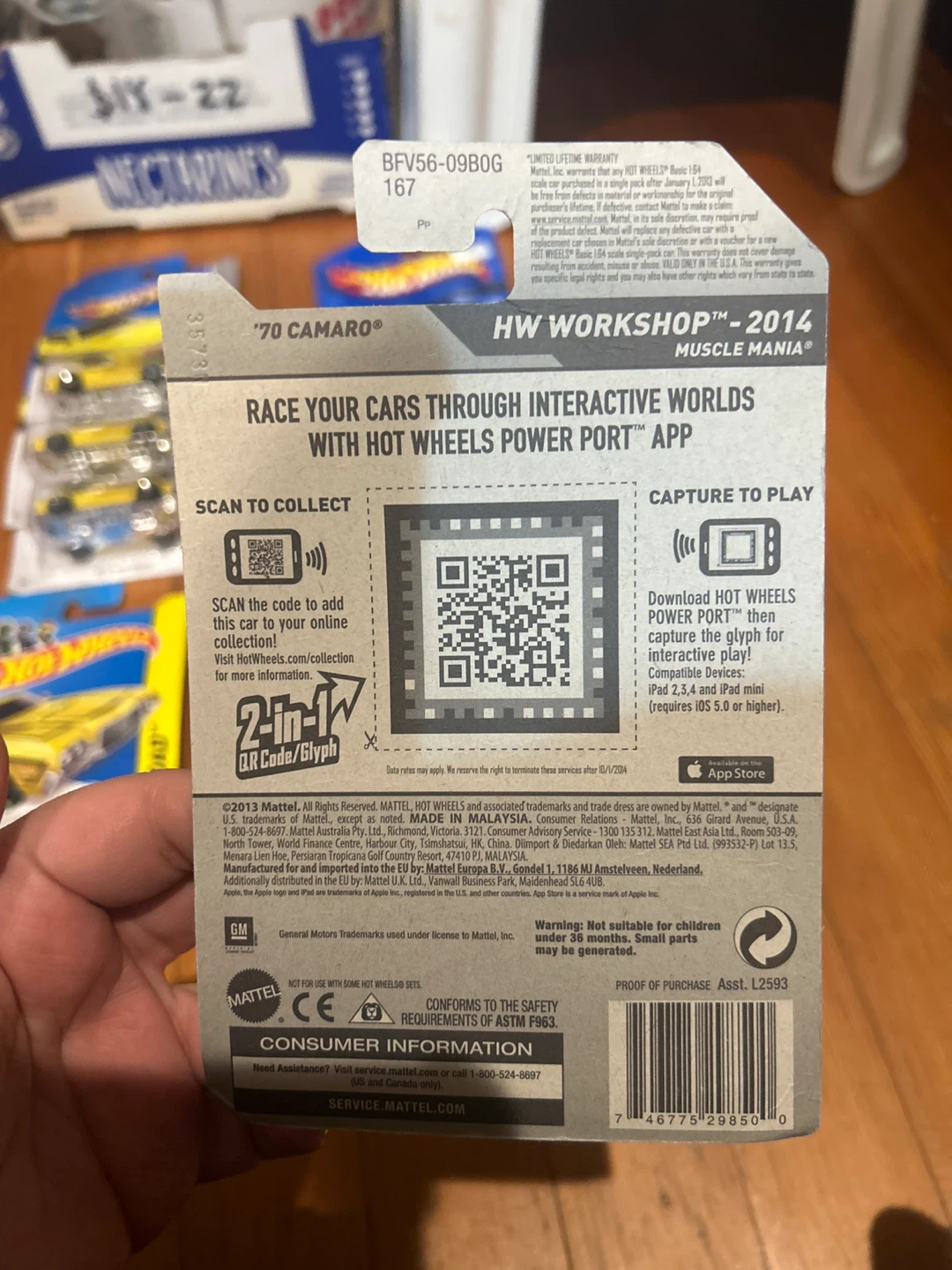 Hot Wheels 2014 '70 Camaro HW Workshop Muscle Mania Toy Car - photo 3