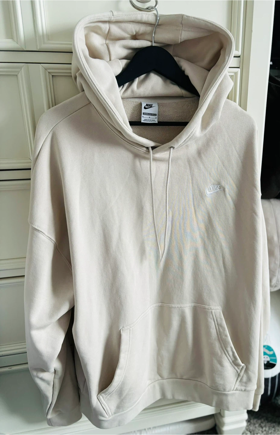 Nike Oversized Fit Hoodie - Beige - Size M - photo 4