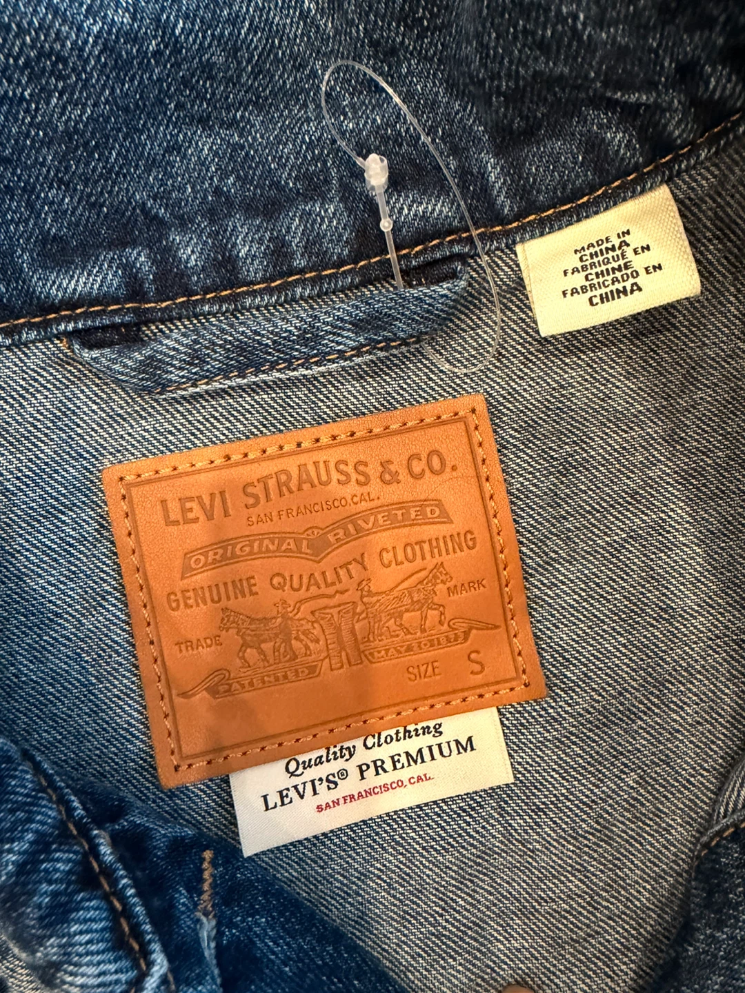 Levi's Denim Trucker Jacket - Size S - photo 4