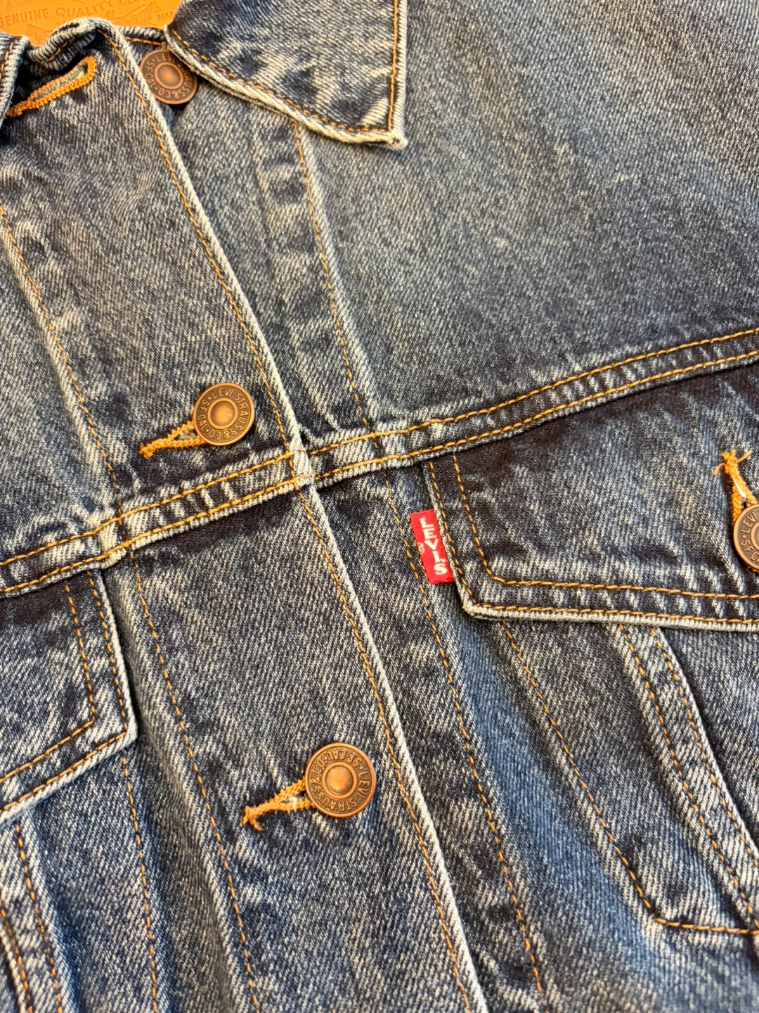 Levi's Denim Trucker Jacket - Size S - photo 3