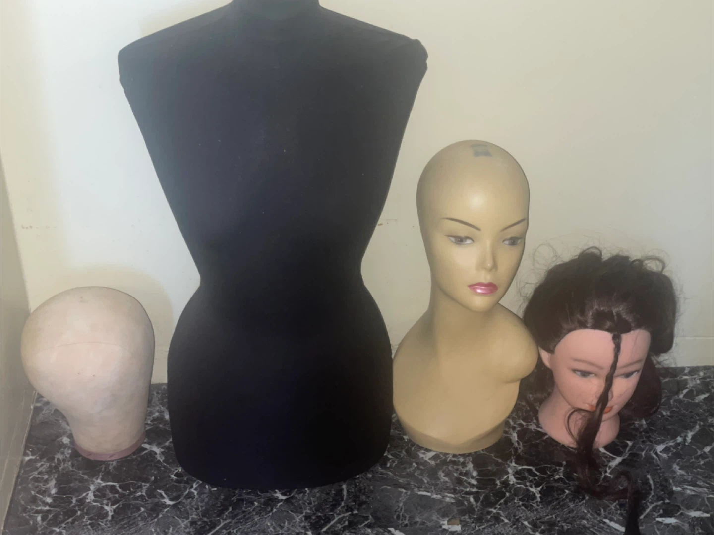 6 PCs bundle Mannequin Head Display Stand Lot - photo 4
