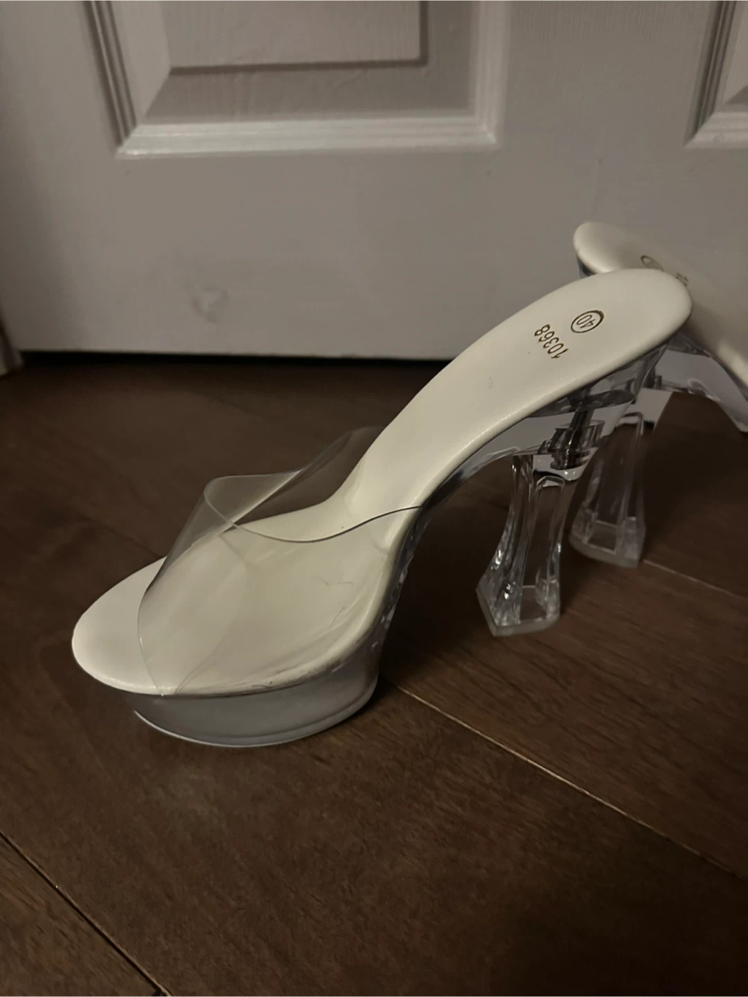 Women's Clear Strap Platform Heels Size 40 - photo 3