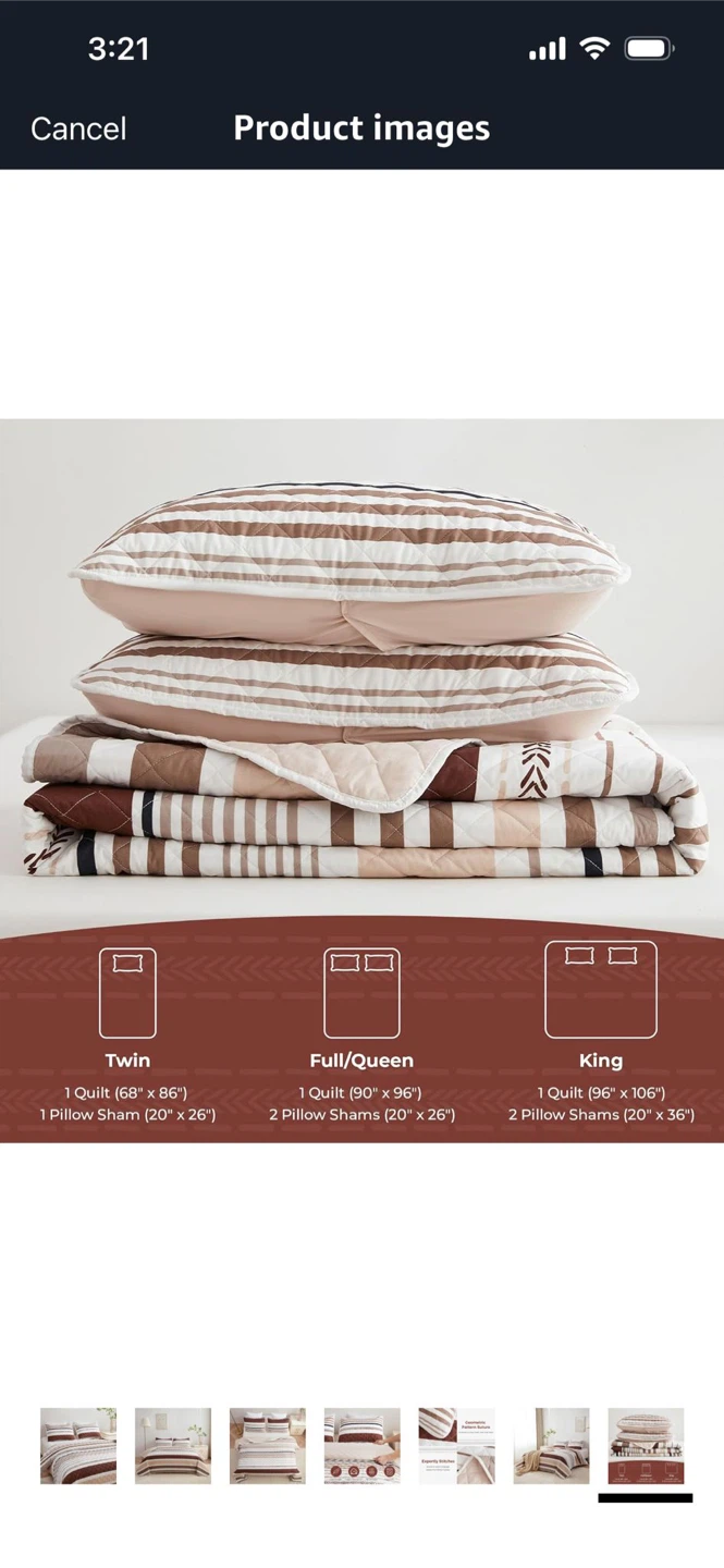Brand New-BEDMOON Quilt Set -king  Size