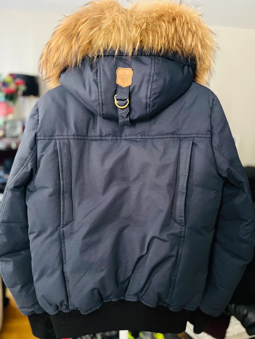 Mackage Navy Down Puffer Jacket with Fur Hood - photo 3