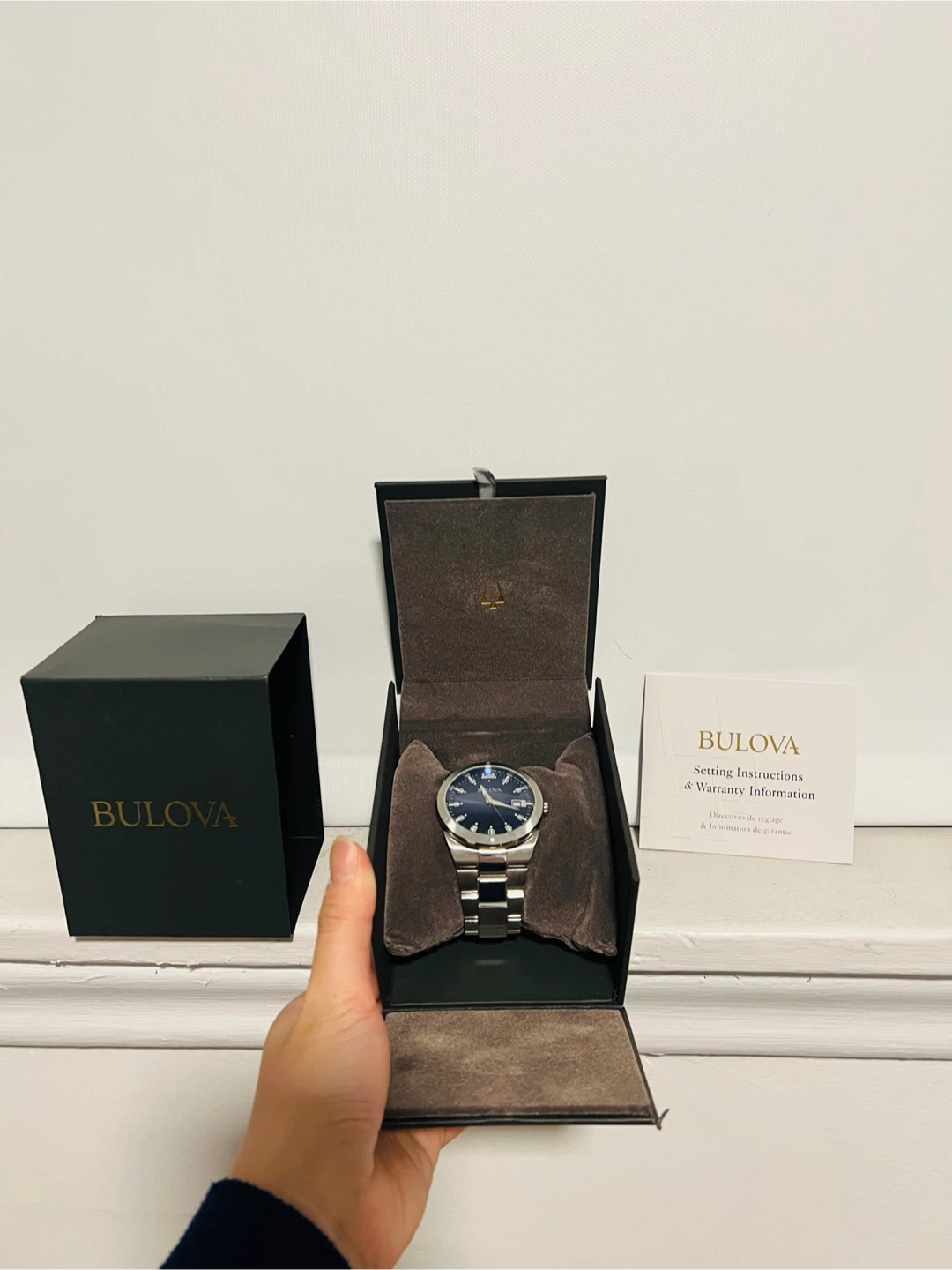 Bulova Classic Quartz Blue Dial Men's Watch- Stainless Steel - photo 3