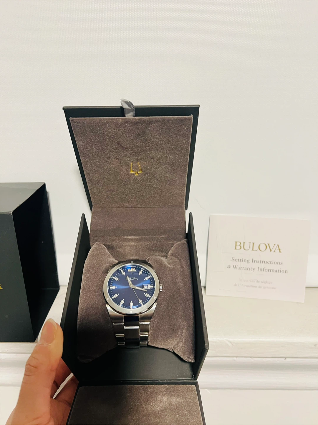 Bulova Classic Quartz Blue Dial Men's Watch- Stainless Steel - photo 4