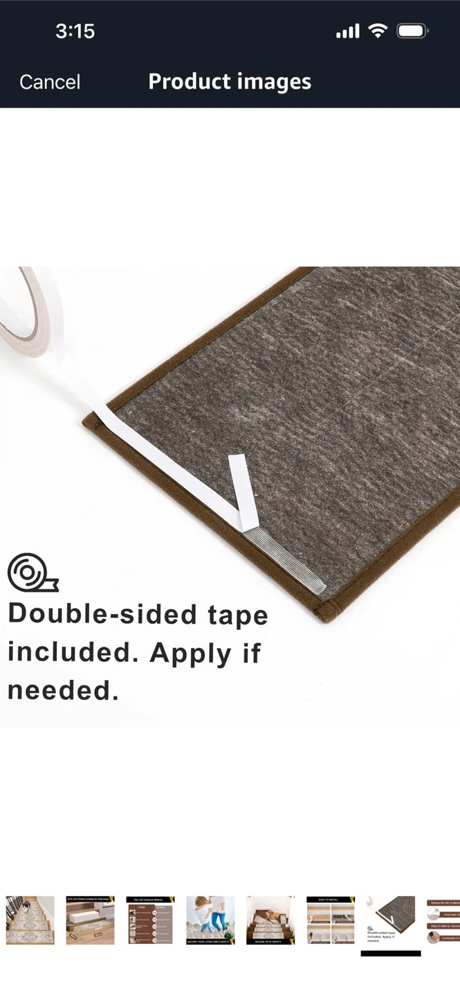 New -HEBE Stair Treads Carpet Rugs - Set of 15 - photo 4