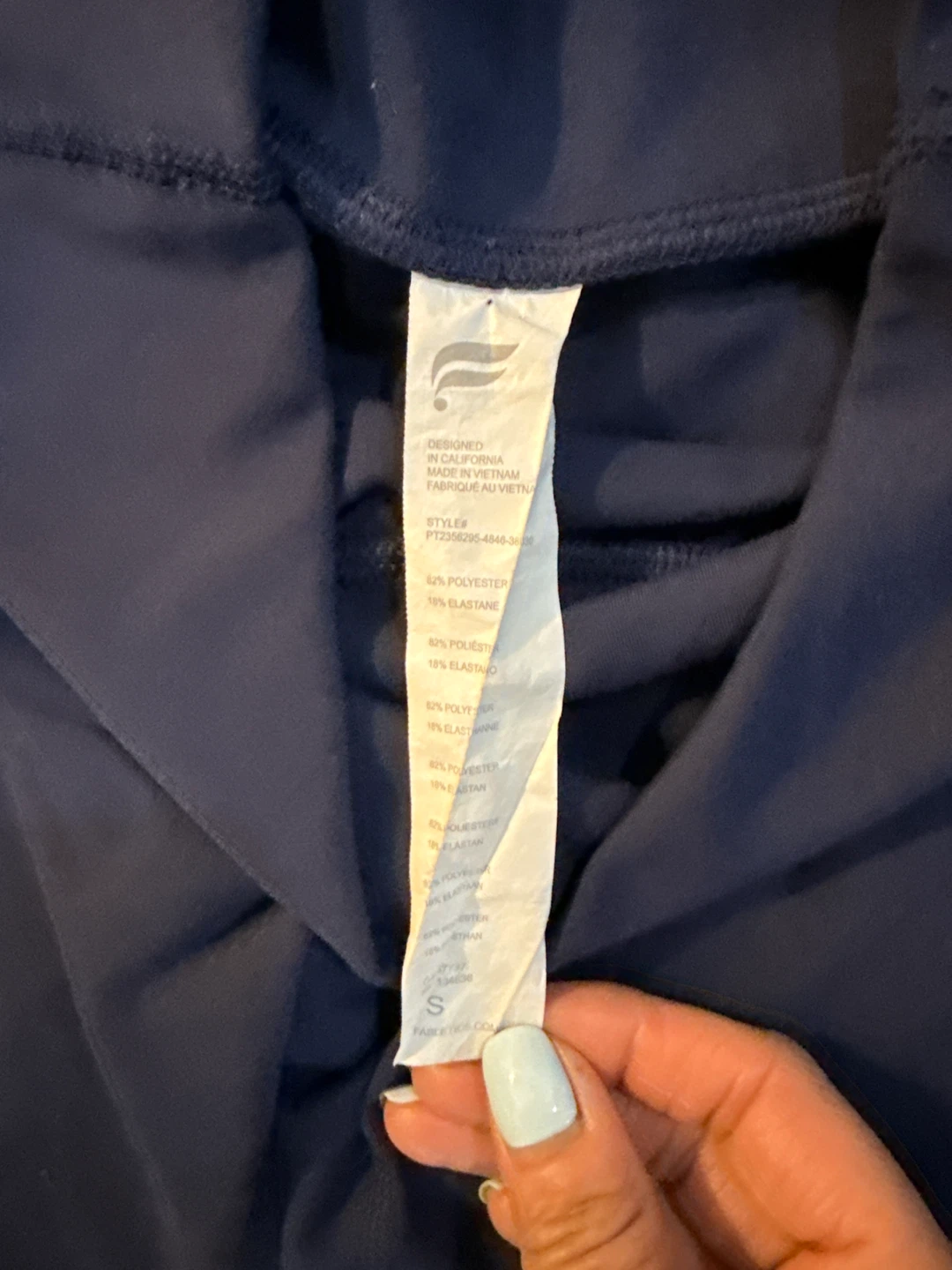 Fabletics Navy Blue Flare Leggings - photo 3