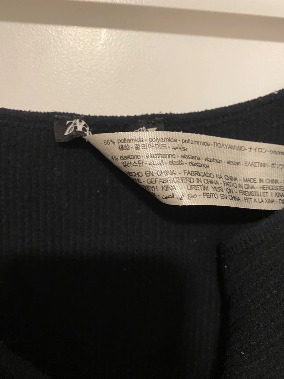 ZARA Black Ribbed Cropped Tank Top - photo 3