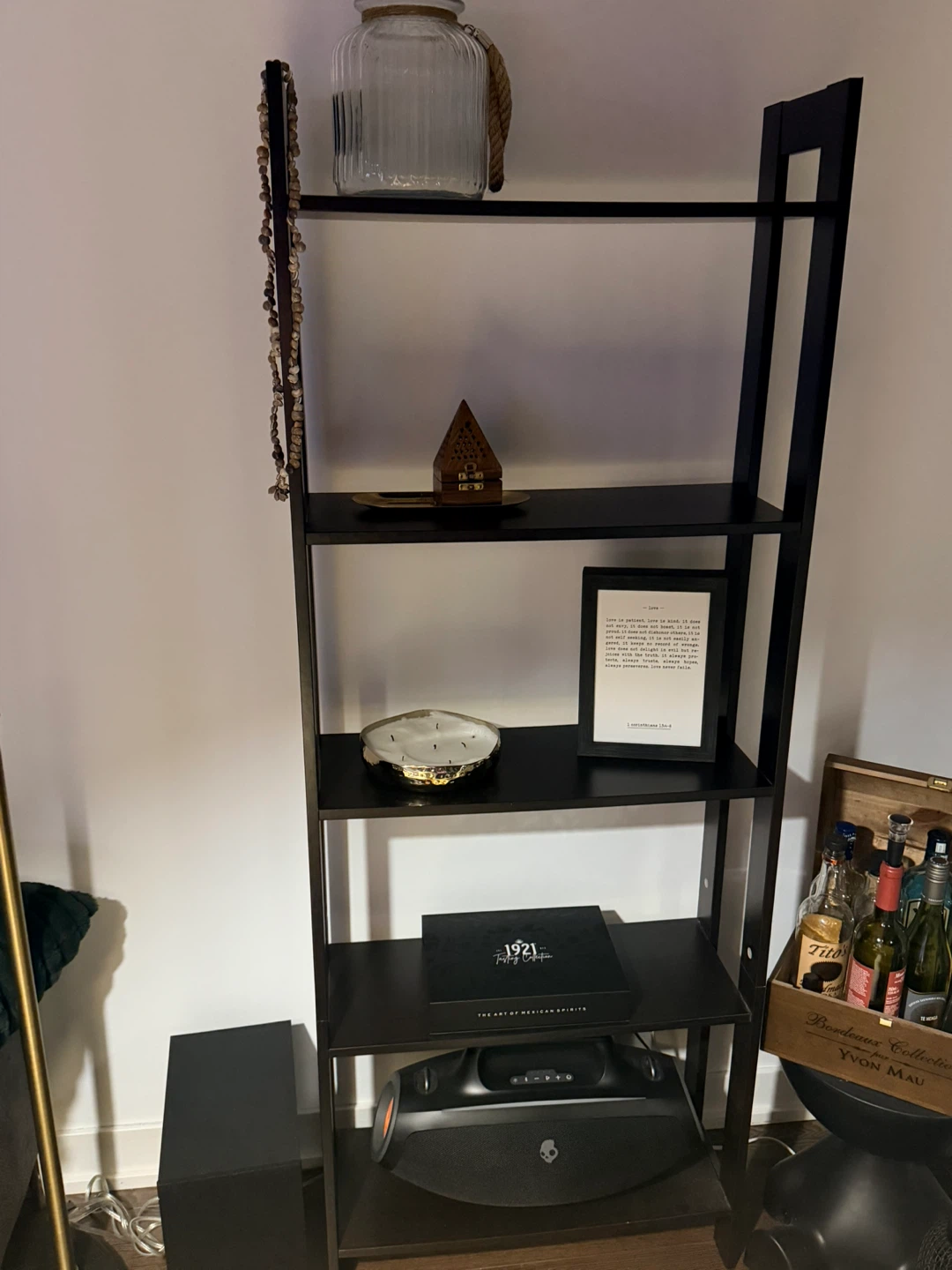 IKEA Black Ladder Shelf