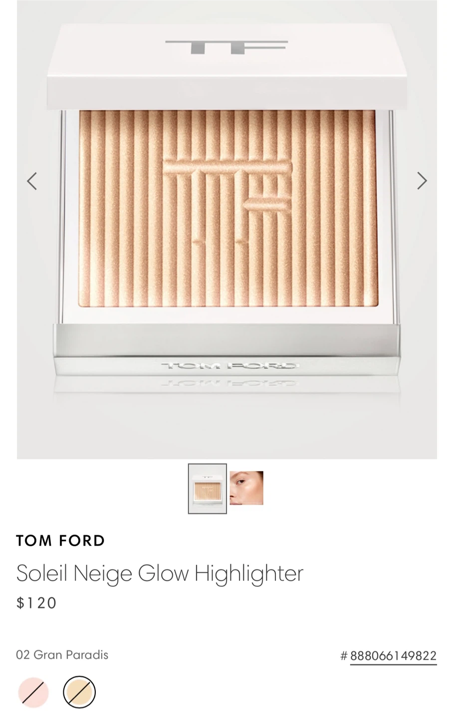 Tom Ford Soleil Neige Glow Highlighter 02 Gran Paradis