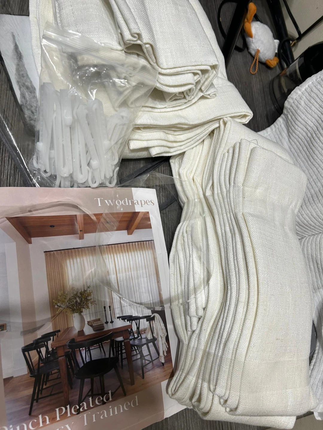 New-TWODRAPES Pinch Pleated Memory Trained Linen Curtains - photo 3
