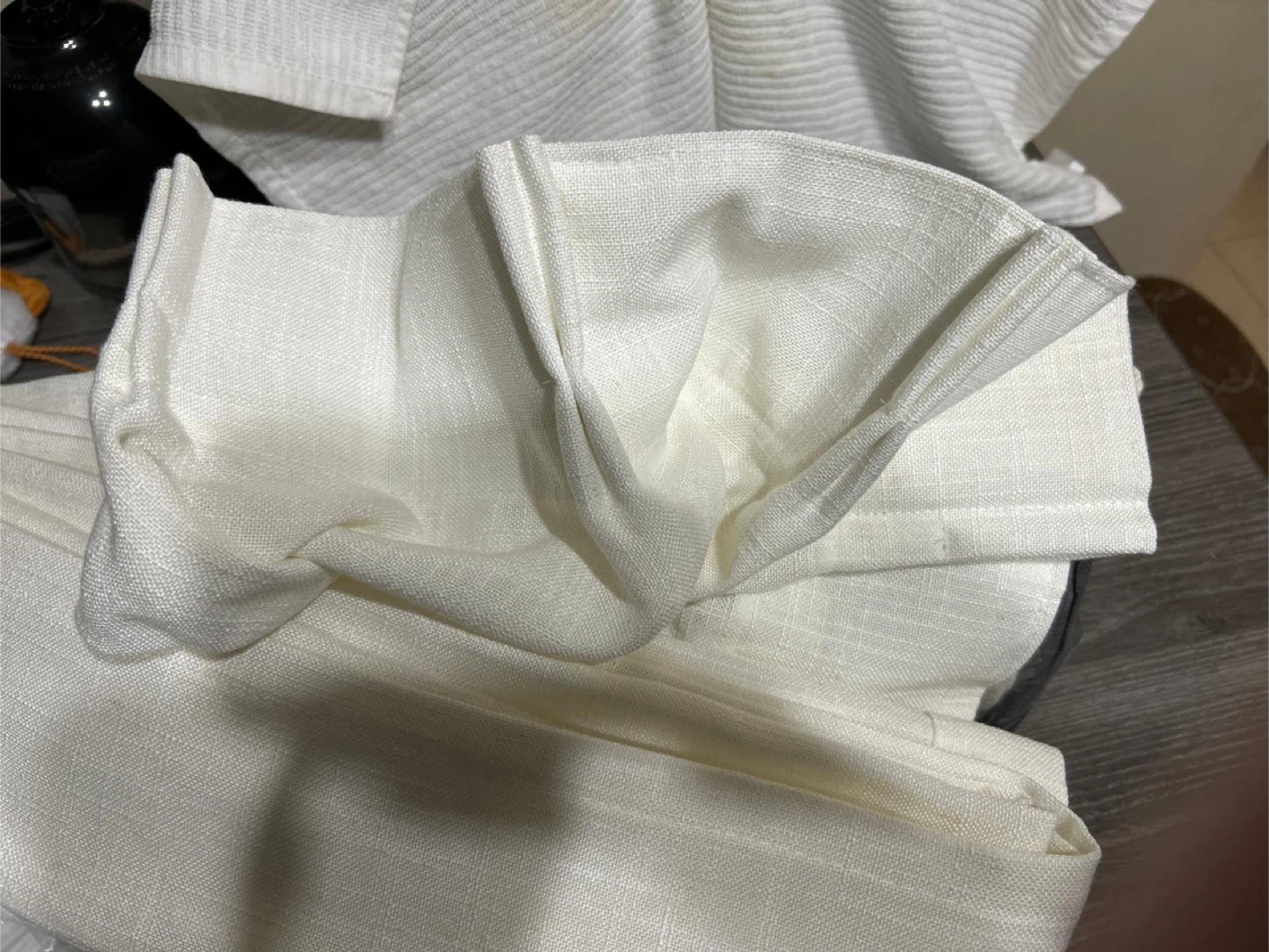 New-TWODRAPES Pinch Pleated Memory Trained Linen Curtains