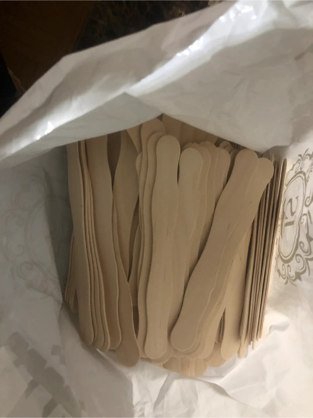 New Large Wavey Wooden Craft Sticks / Popsicle Sticks