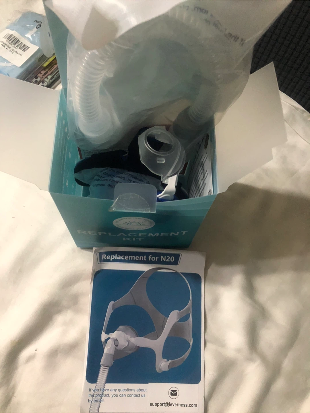 CPAP Nasal Mask Replacement Kit,Medium - photo 2
