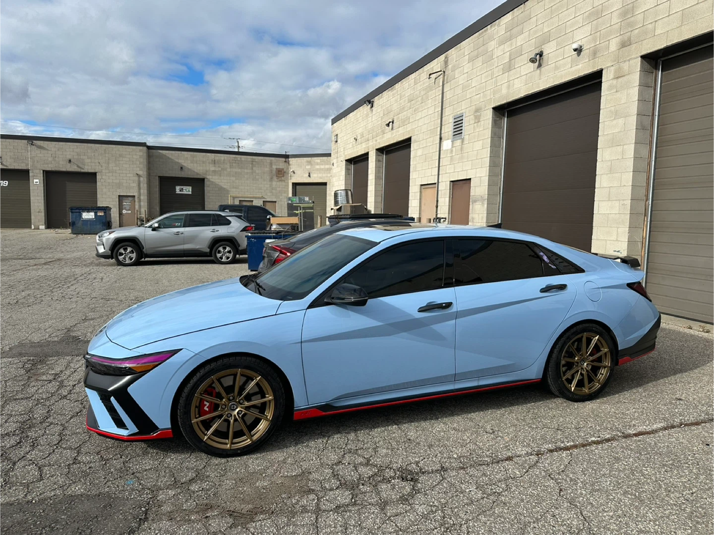 18 inch Bronze Rims with winter tyres