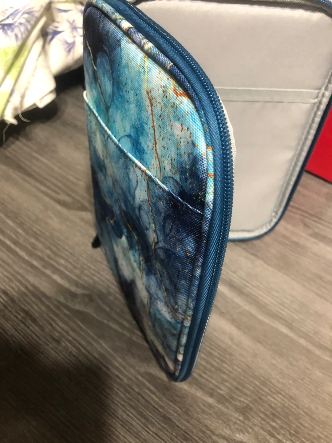 New-Blue Marble Design Zippered Pouch - photo 2