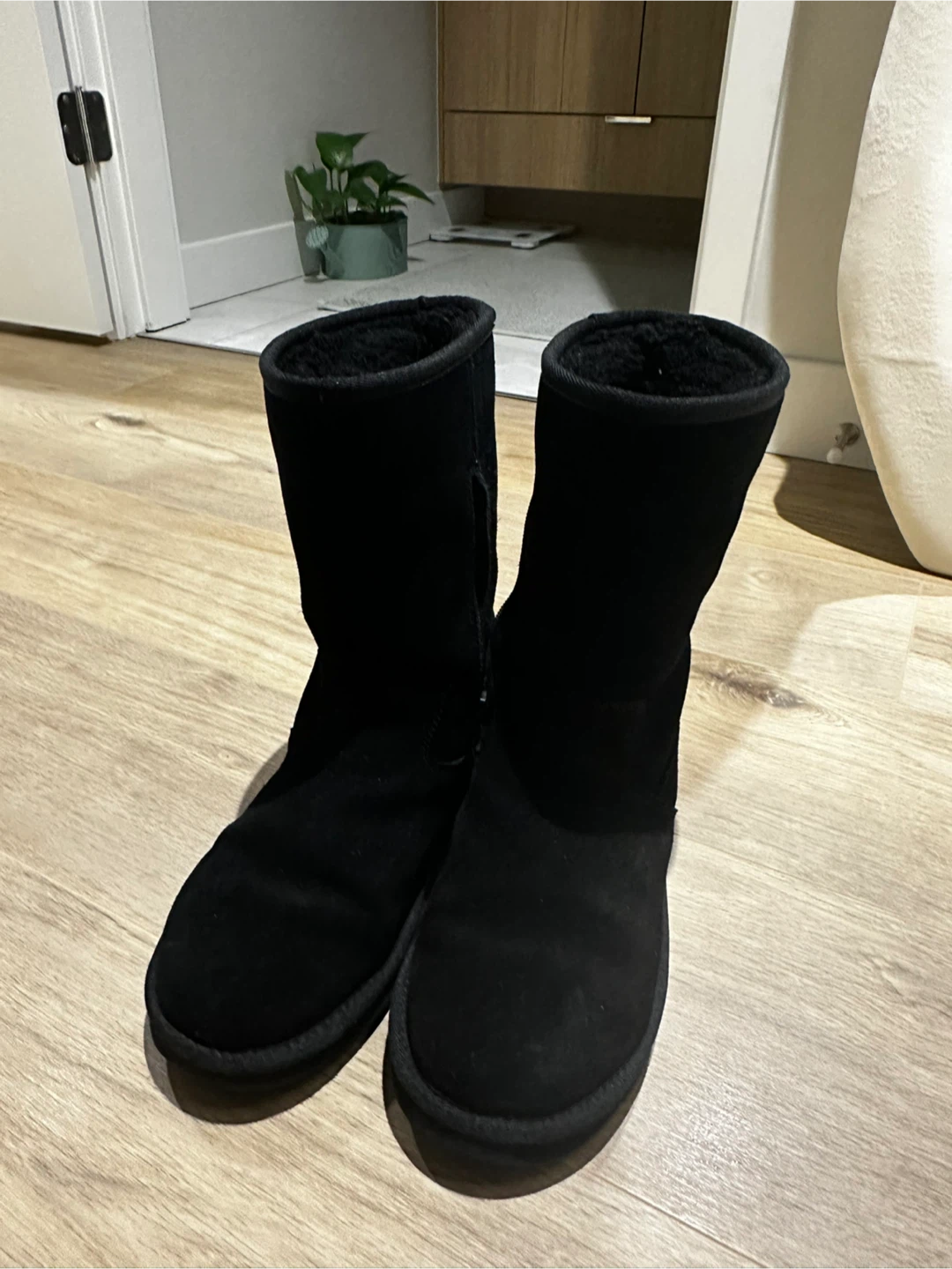 UGG Black Suede Boots - Size 9