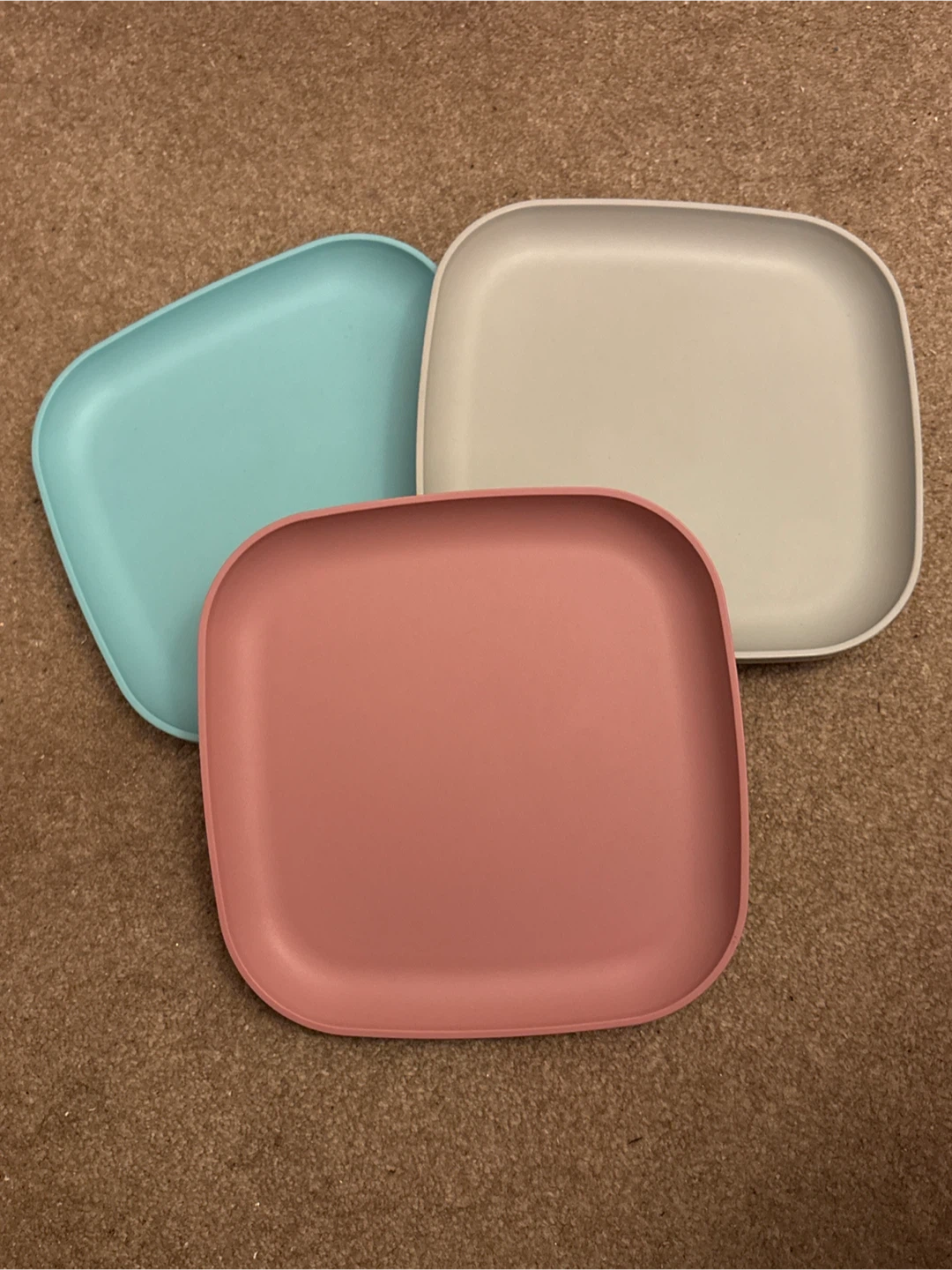 Set of 3 Vintage Tupperware Square Plates