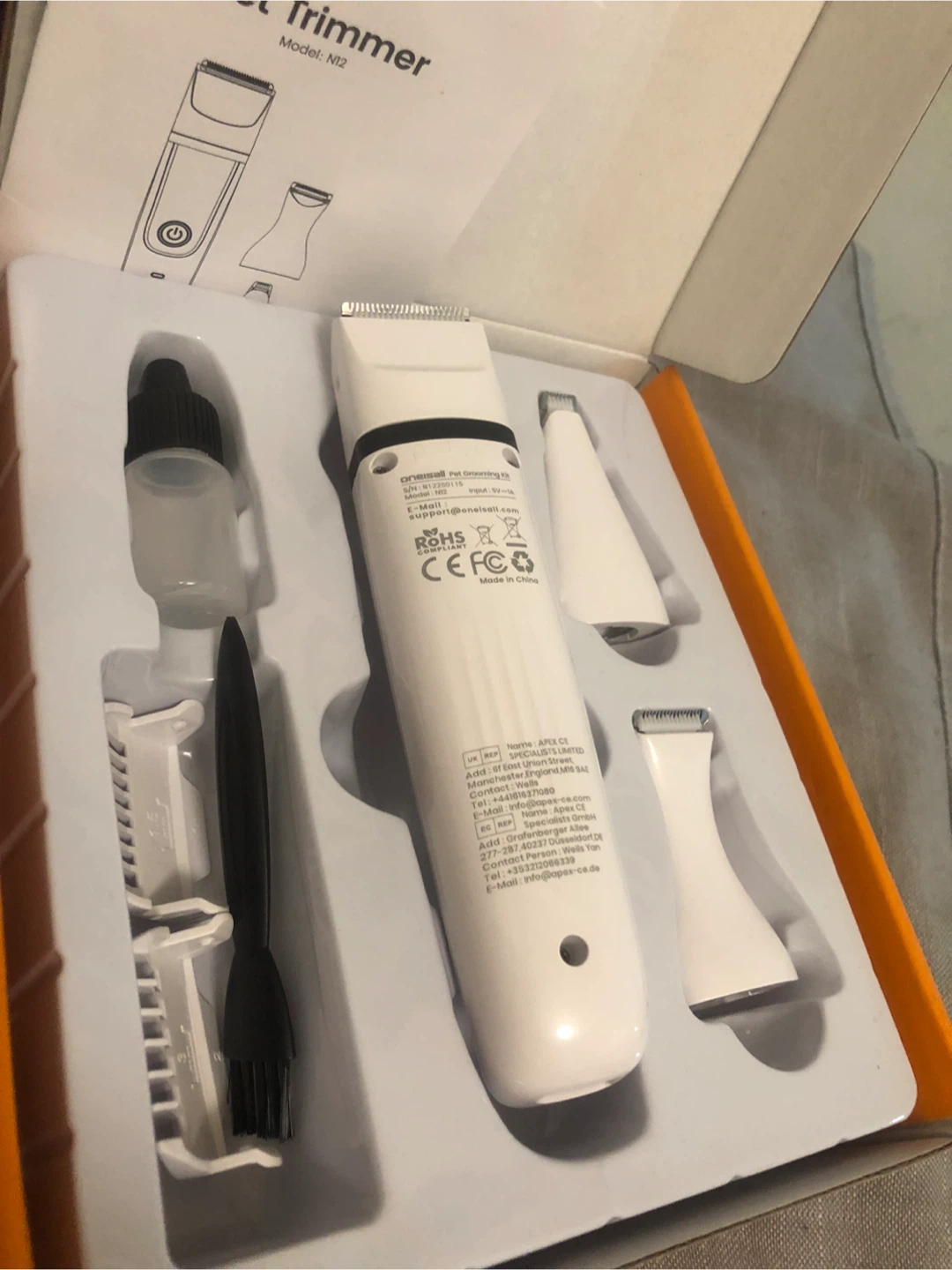 New oneisall Pet Trimmer Grooming kit ! - photo 3