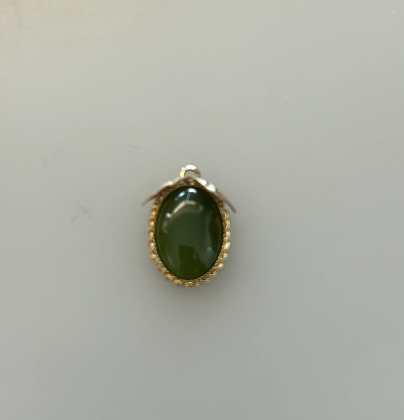 BC Jade Oval Pendant