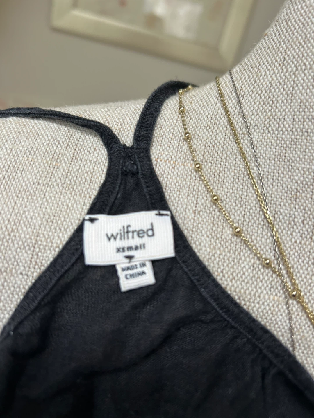Wilfred Black Lace Trim Cami Top - XS - photo 3