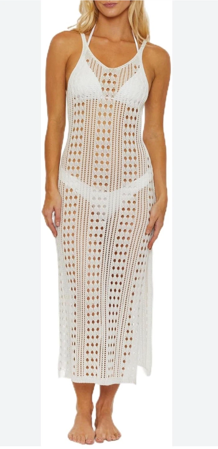 Isabella Rose White Knit Tank Dress - Medium