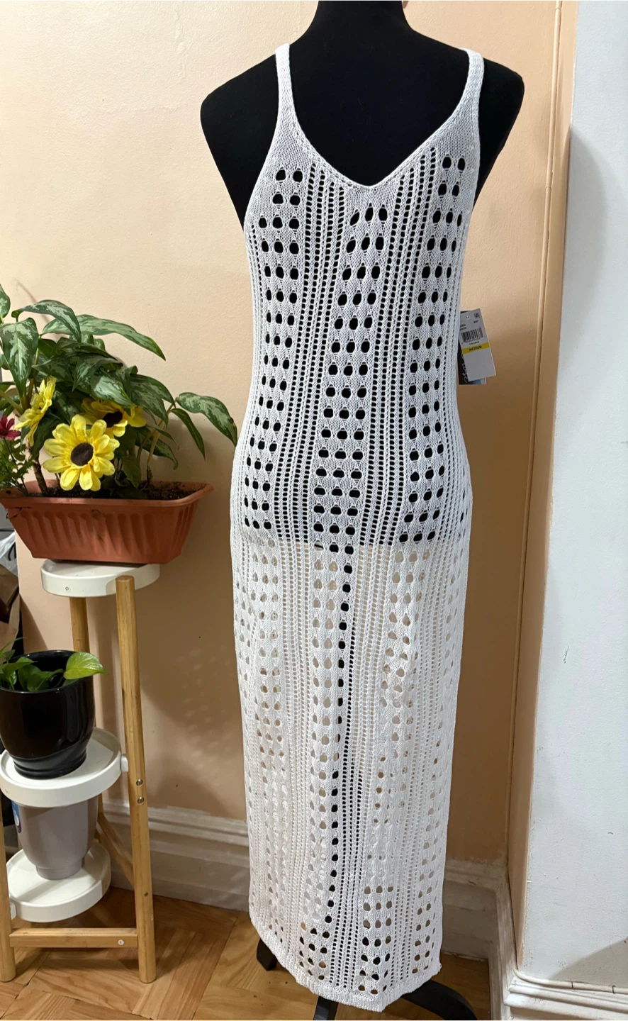 Isabella Rose White Knit Tank Dress - Medium - photo 2
