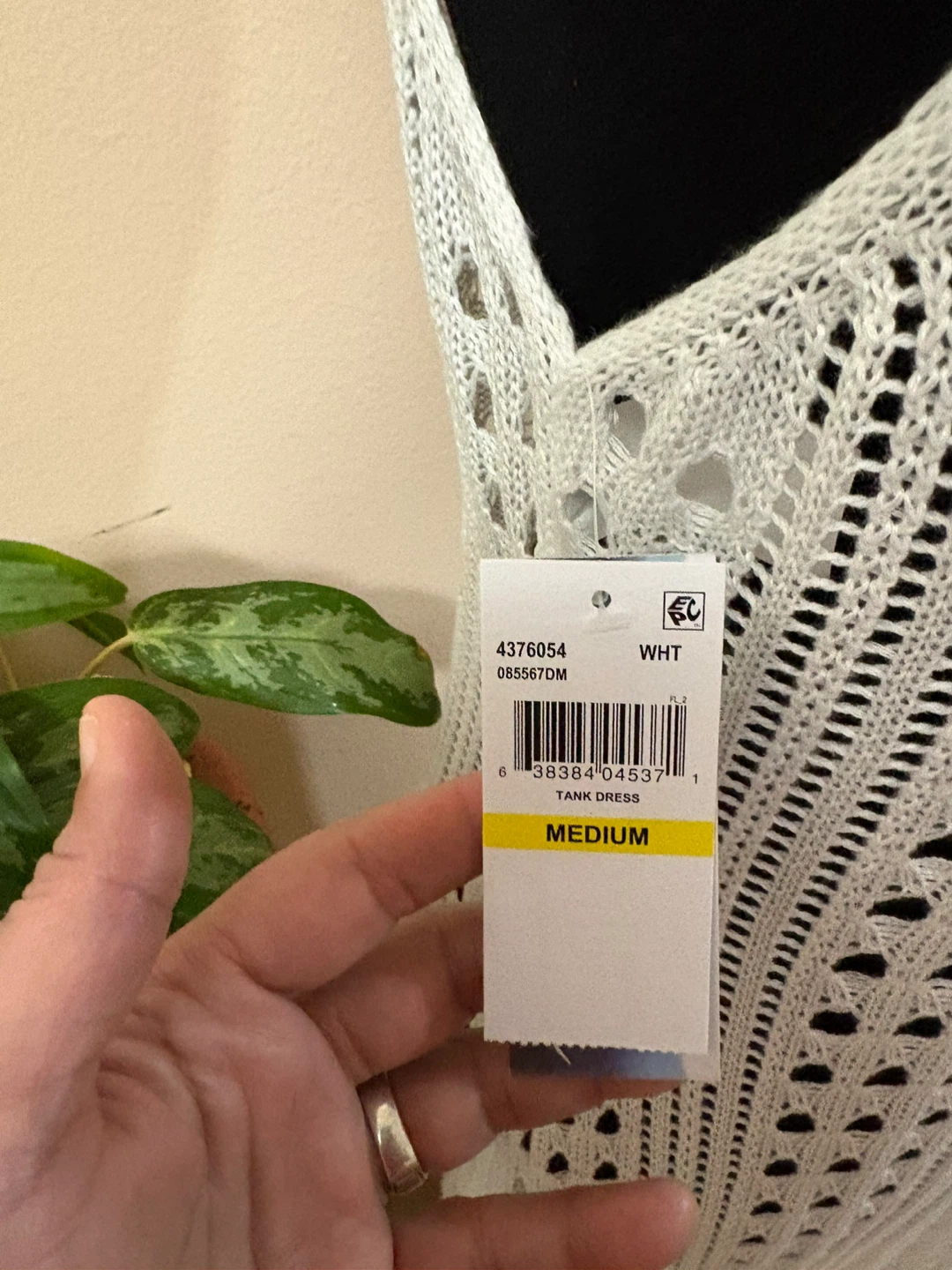 Isabella Rose White Knit Tank Dress - Medium - photo 5