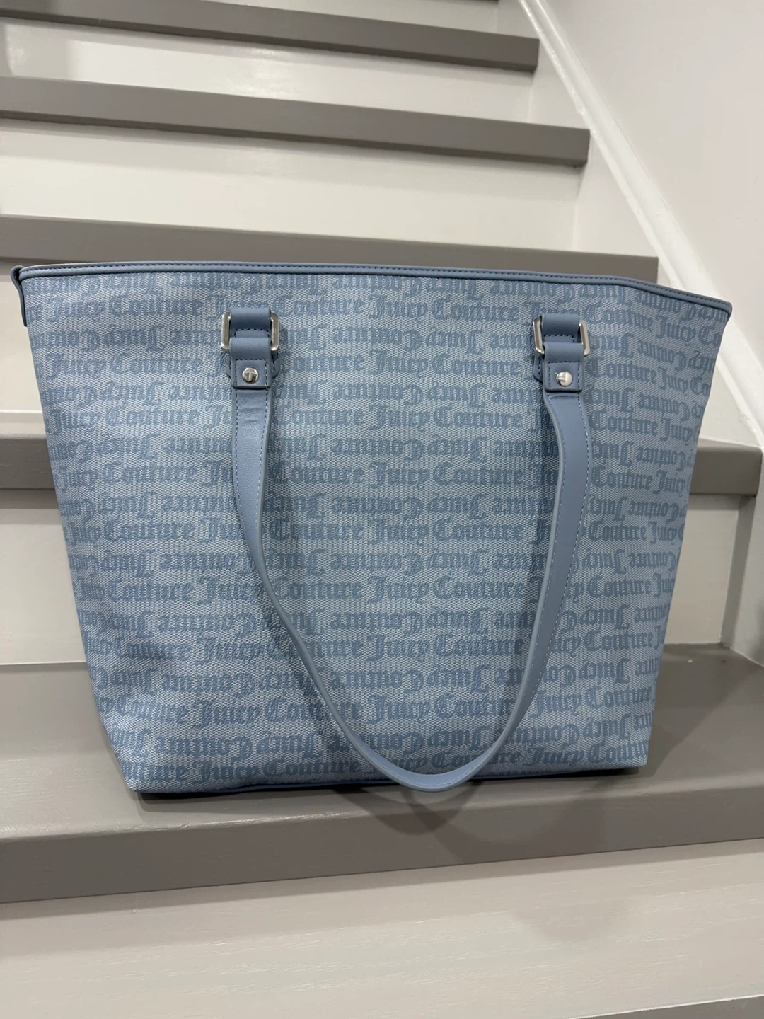 Juicy Couture "The World" Tote Bag - Dusty Blue - photo 5