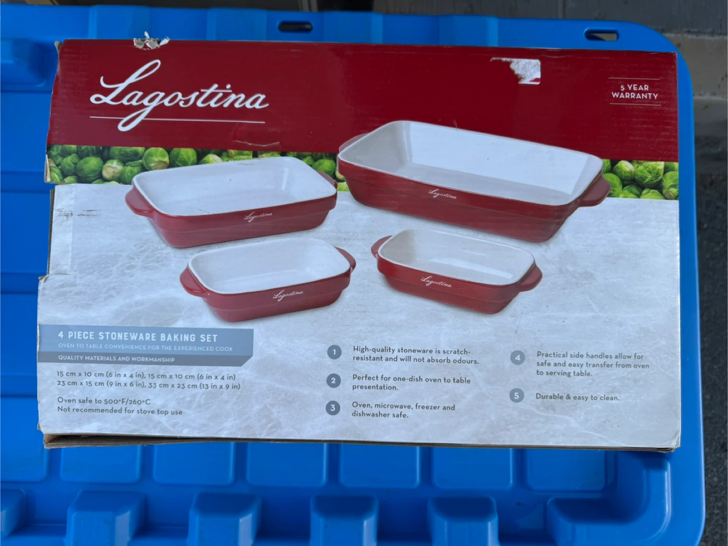 Lagostina 4 Piece Stoneware Baking Set