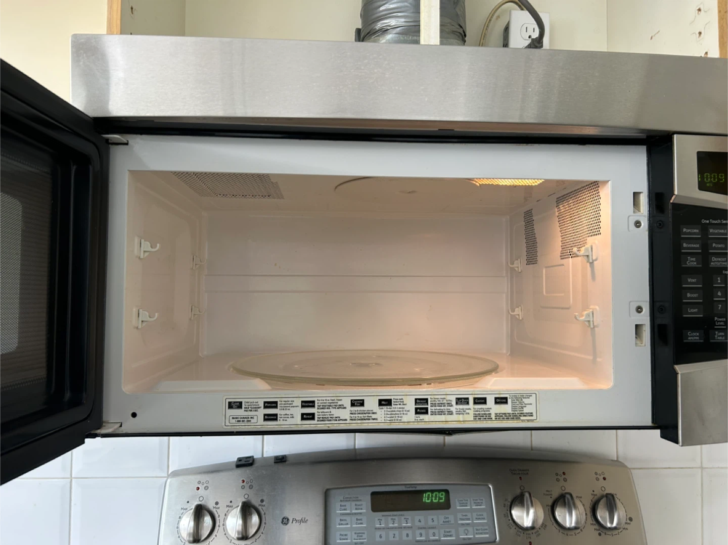 GE Profile Over-the-Range Microwave - photo 3