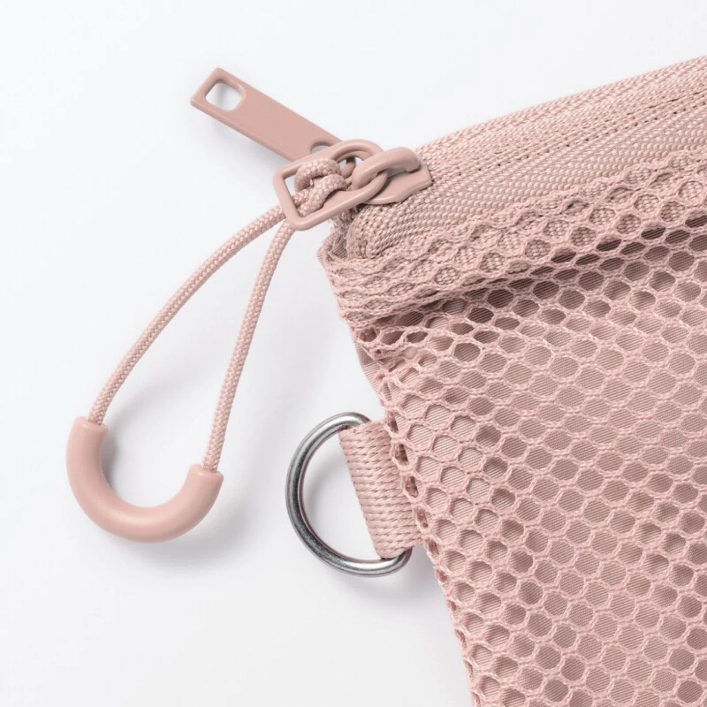 Muji Polyester Two Zipper Case_Small_Pink_NWT - photo 3