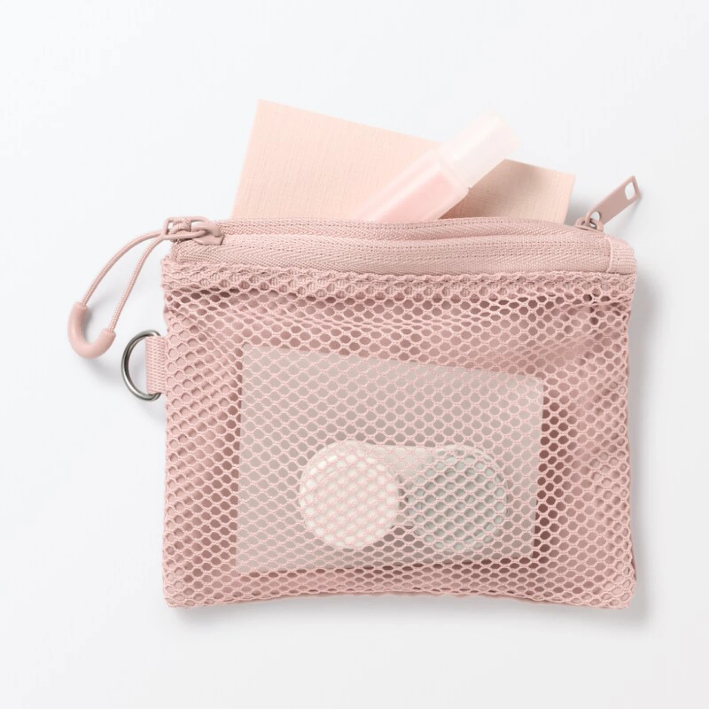 Muji Polyester Two Zipper Case_Small_Pink_NWT - photo 5