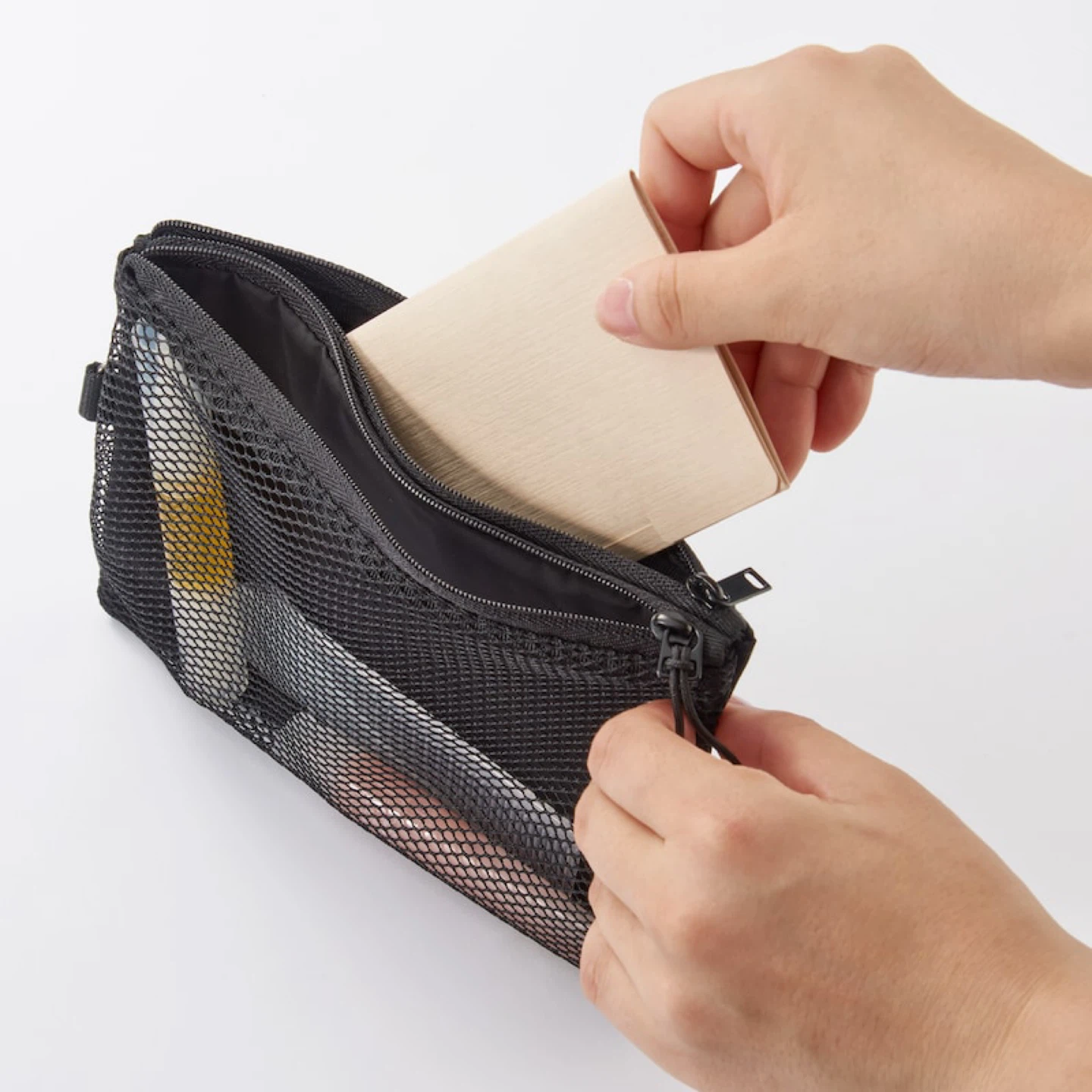 Muji Polyester Two Zipper Case_Medium_Black_NWT - photo 5