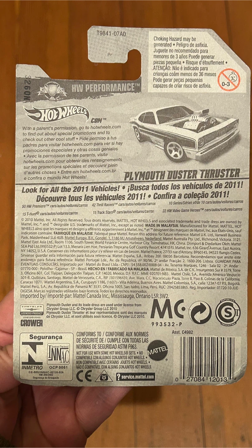 Hot Wheels Plymouth Duster Thruster HW Performance 134/244 - photo 3