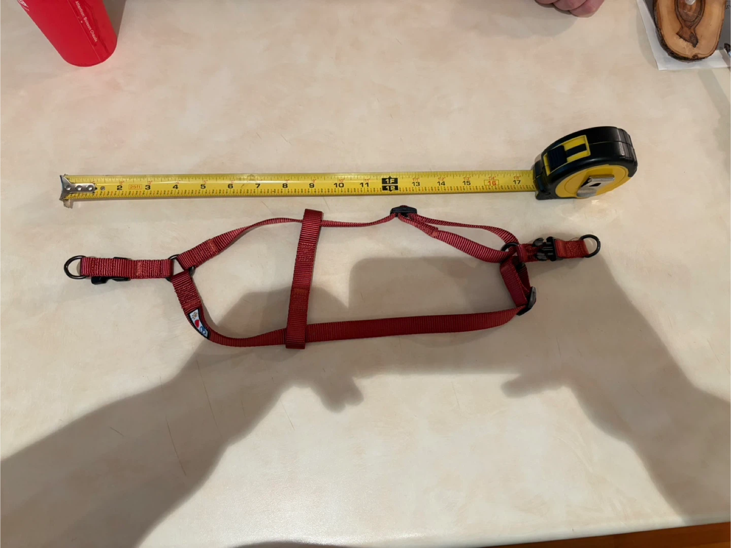 Small Red Adjustable Dog Harness - photo 2