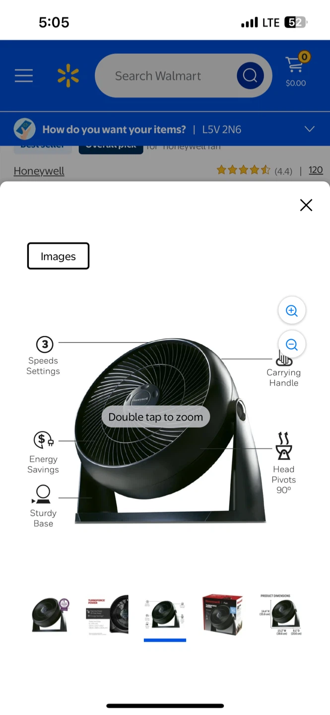 Honeywell TurboForce 10" Floor Fan/Air Circulator - photo 3