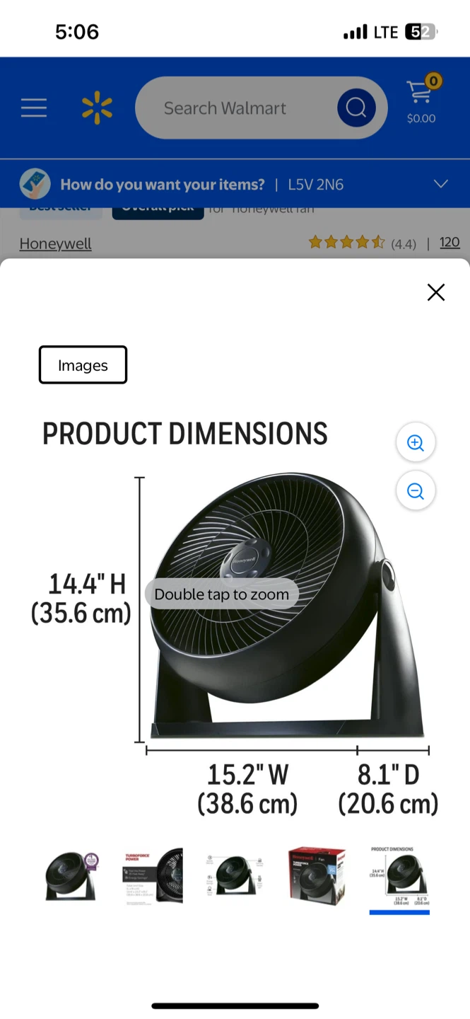 Honeywell TurboForce 10" Floor Fan/Air Circulator - photo 4