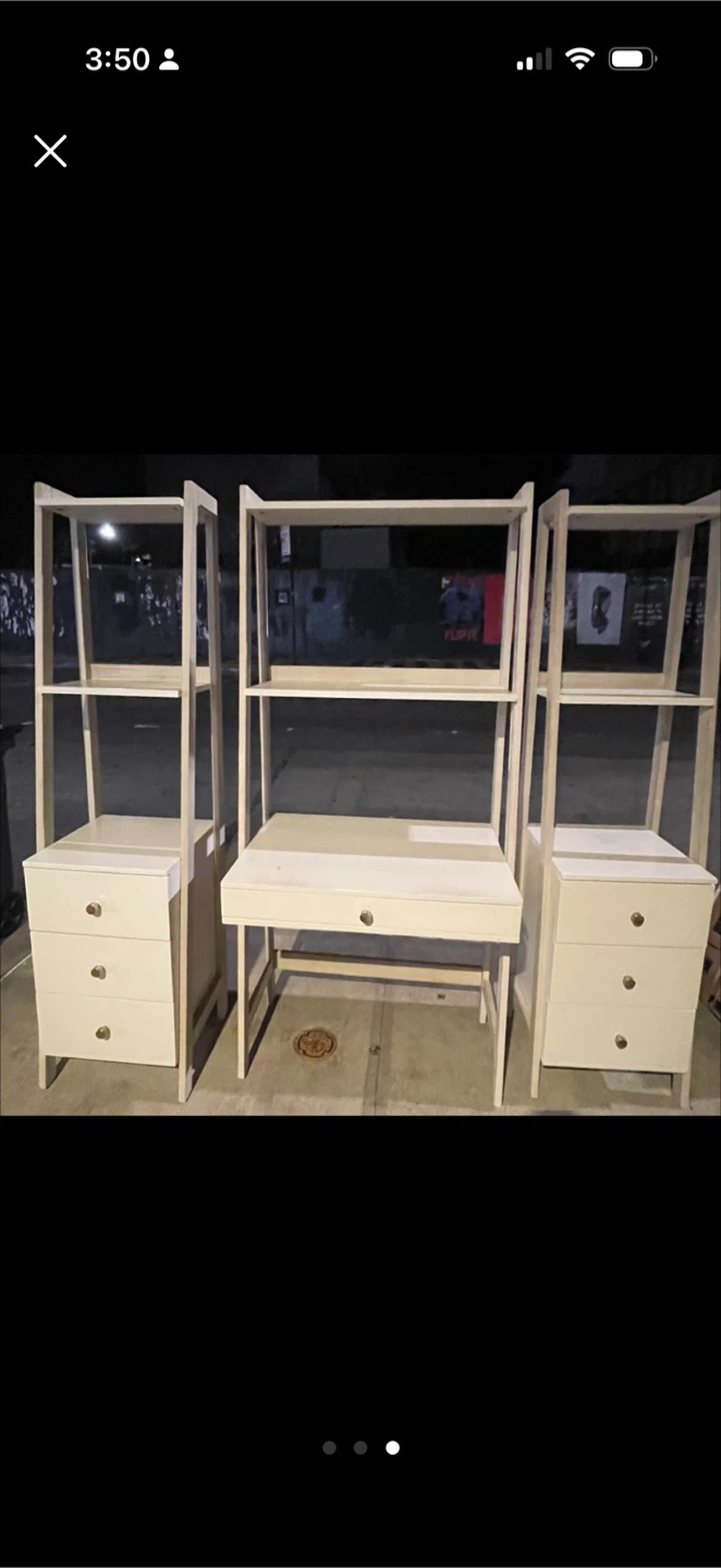 Pottery Barn Teen Highland Wall Desk & Bookshelf Set