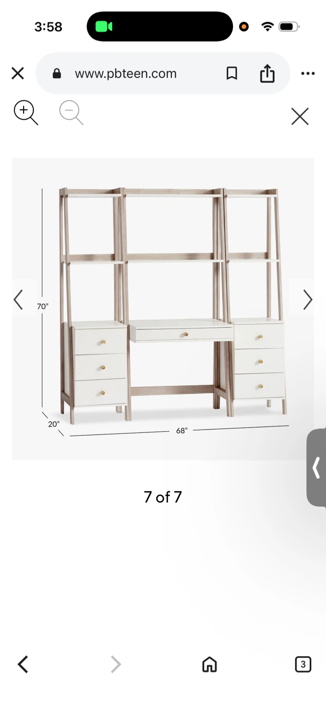 Pottery Barn Teen Highland Wall Desk & Bookshelf Set - photo 3
