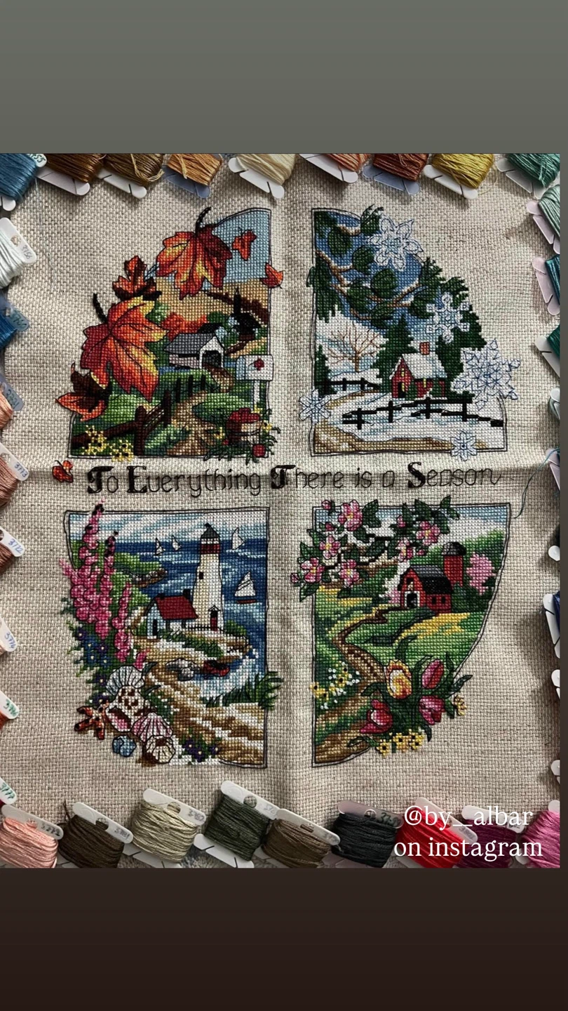 Custom handmade cross stitch art