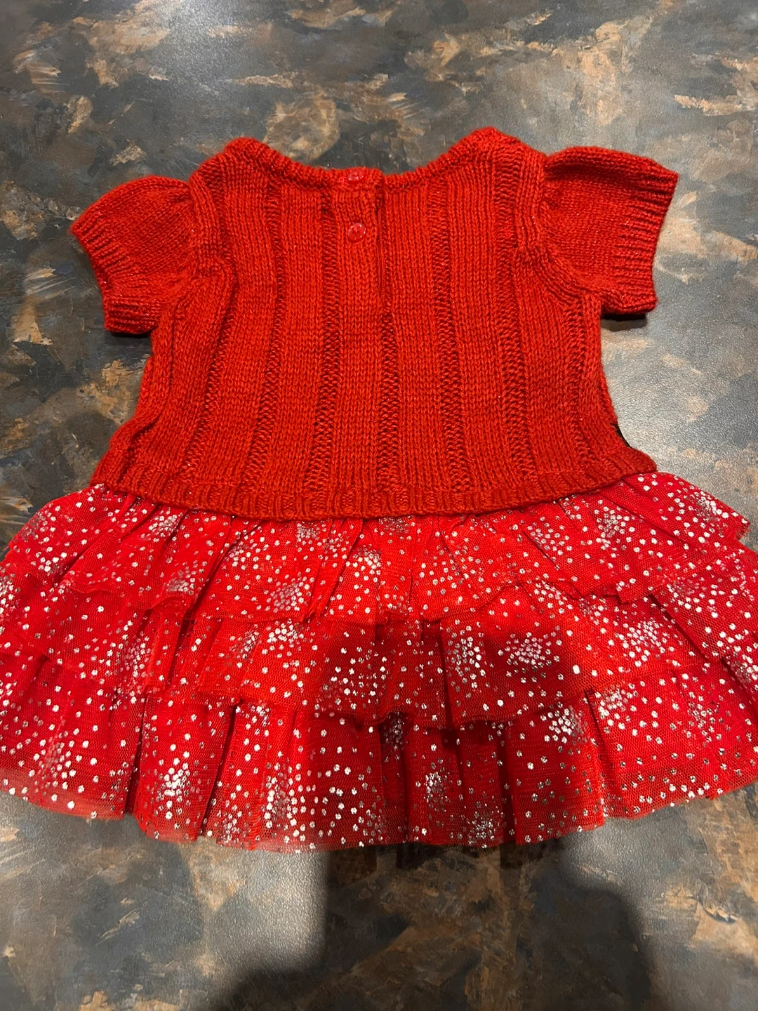Red Baby Dress with Sparkly Skirt