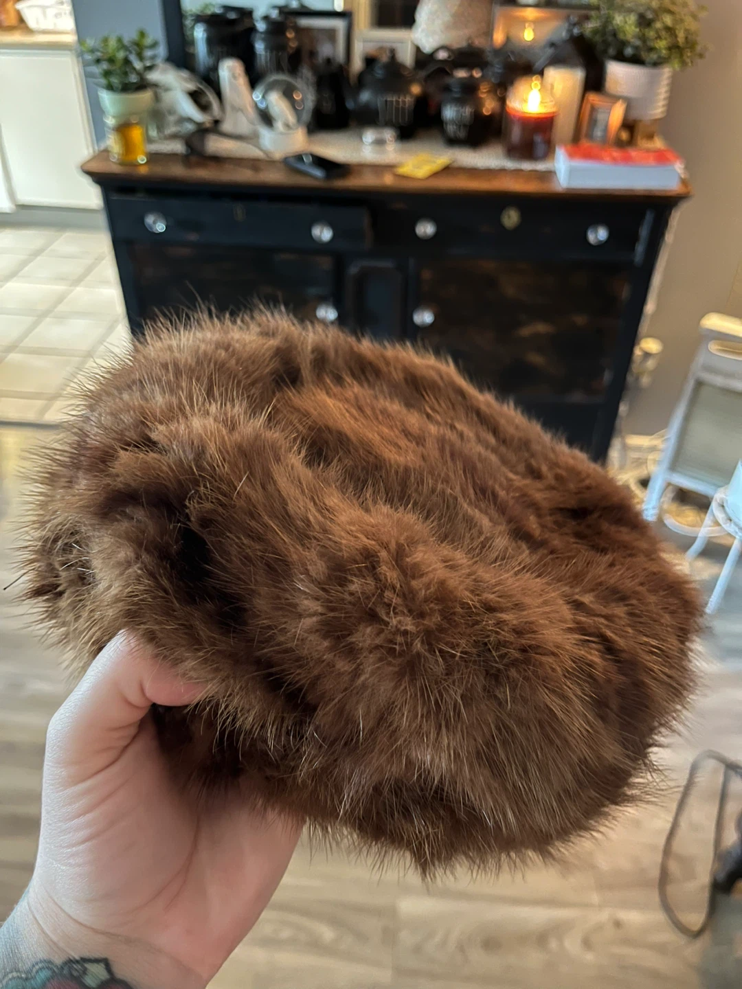 Mink cap small
