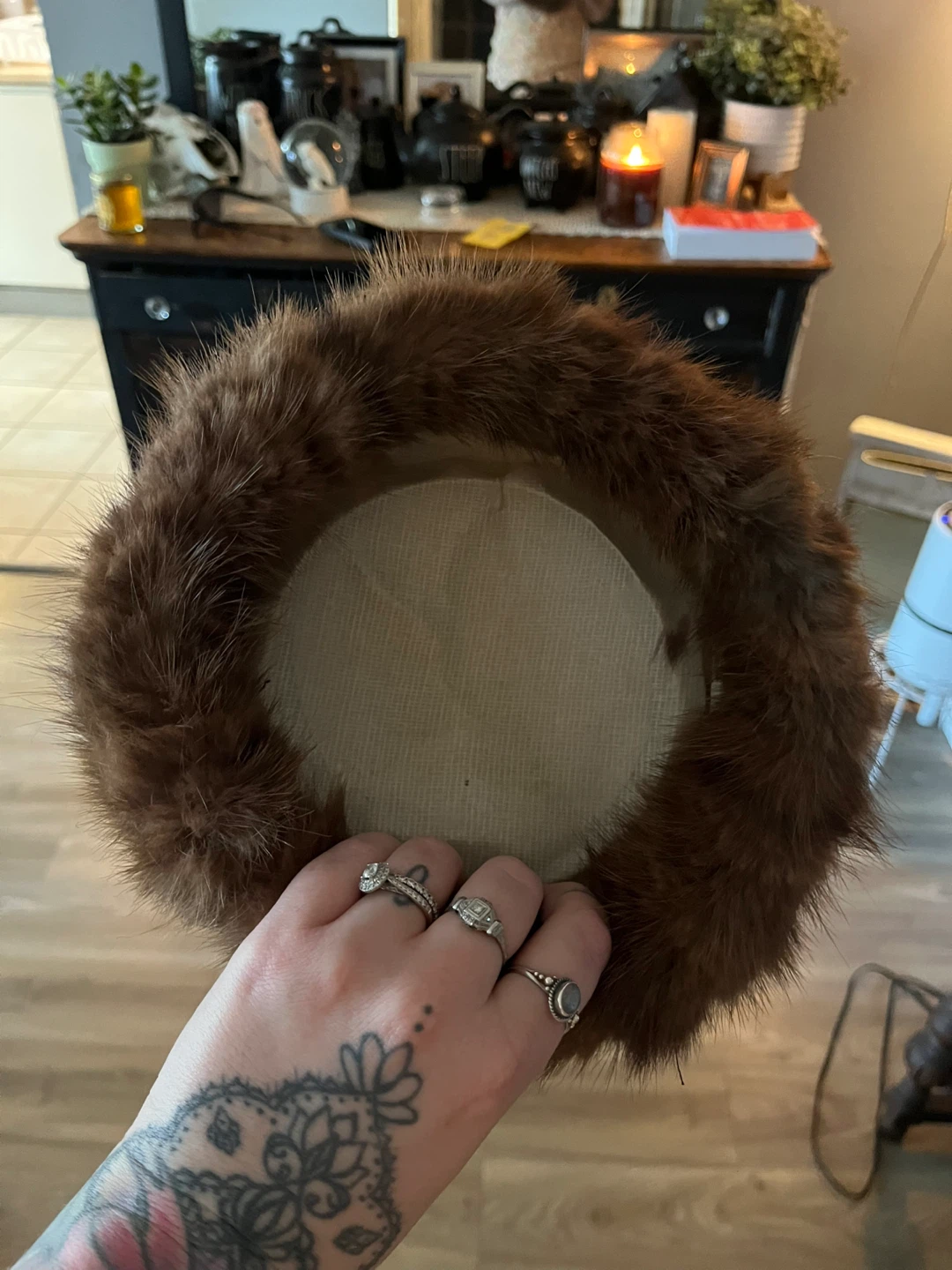 Mink cap small - photo 2