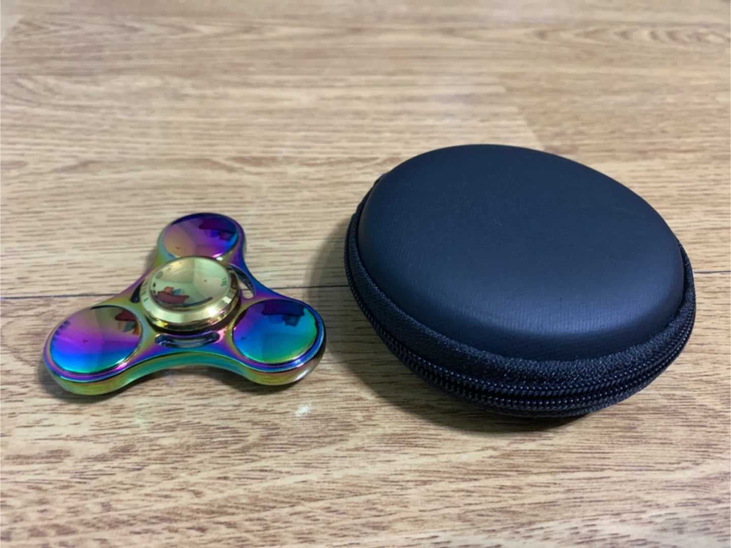 Rainbow Metal Fidget Spinner with Case
