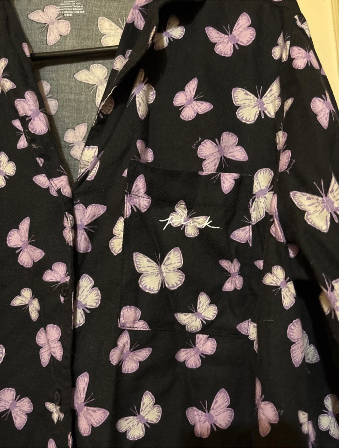 Pink Victoria's Secret Pajama Top/ bottom set - photo 3