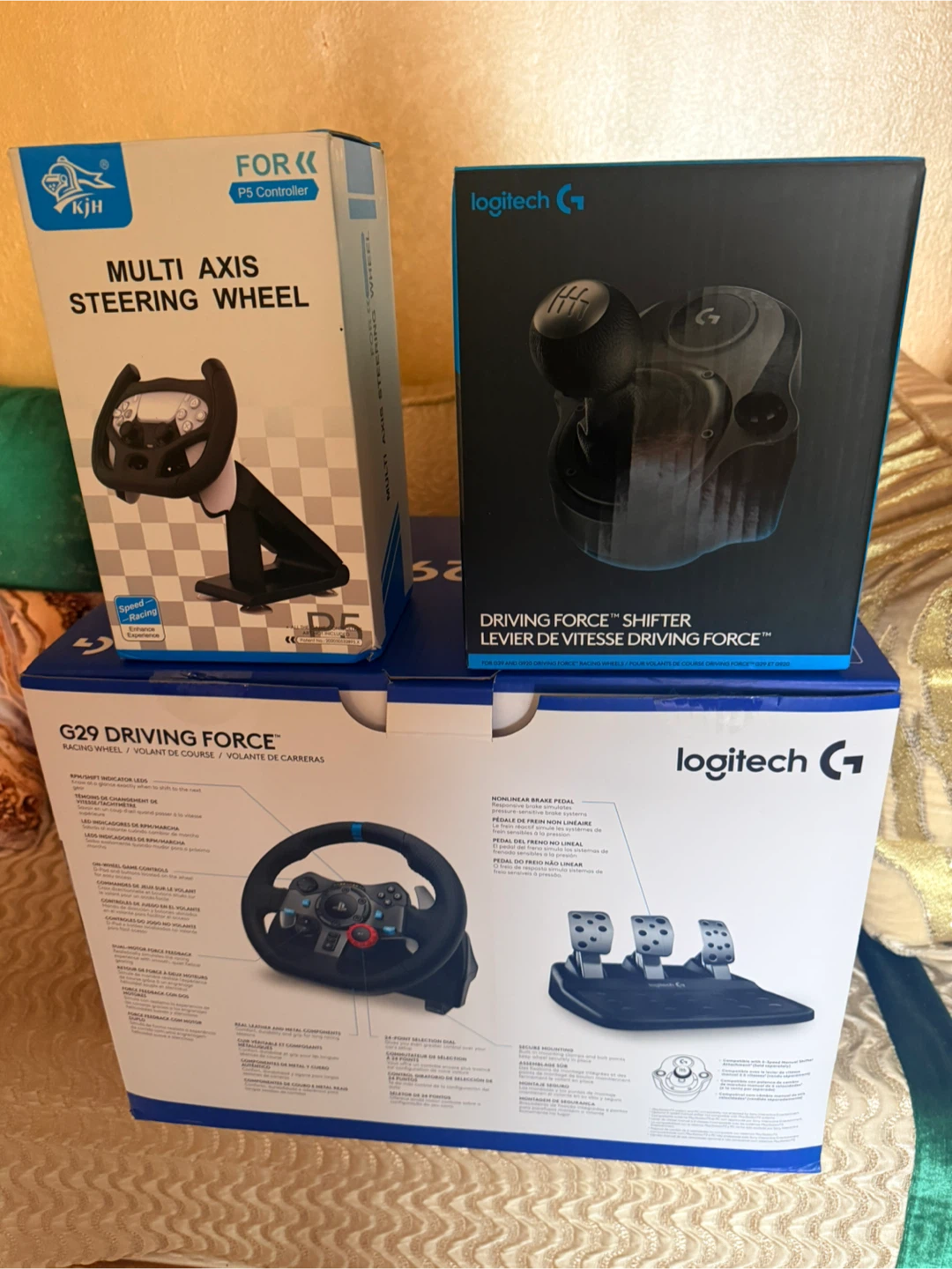 Logitech G29 Driving Force Racing Wheel and Shifter Bundle