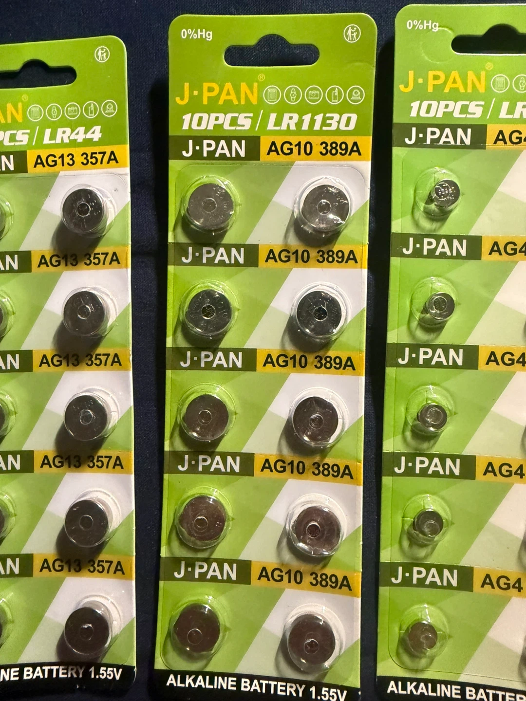 J-PAN Alkaline Button Cell Batteries (50 pcs  Total) - photo 5