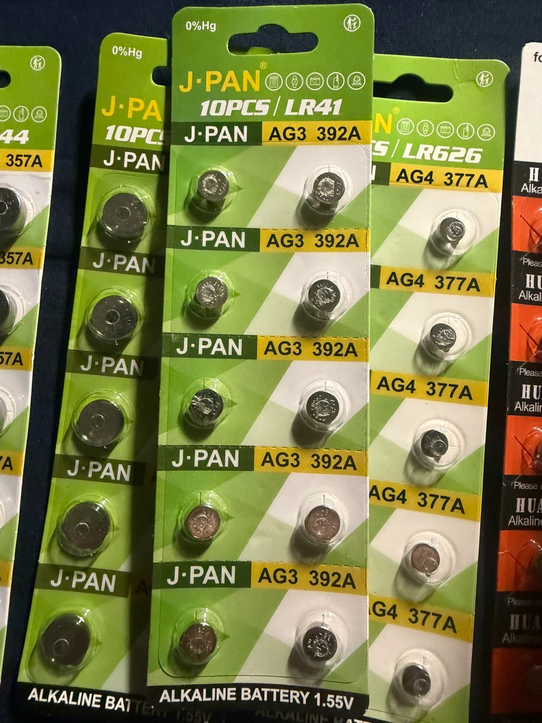 J-PAN Alkaline Button Cell Batteries (50 pcs  Total) - photo 3